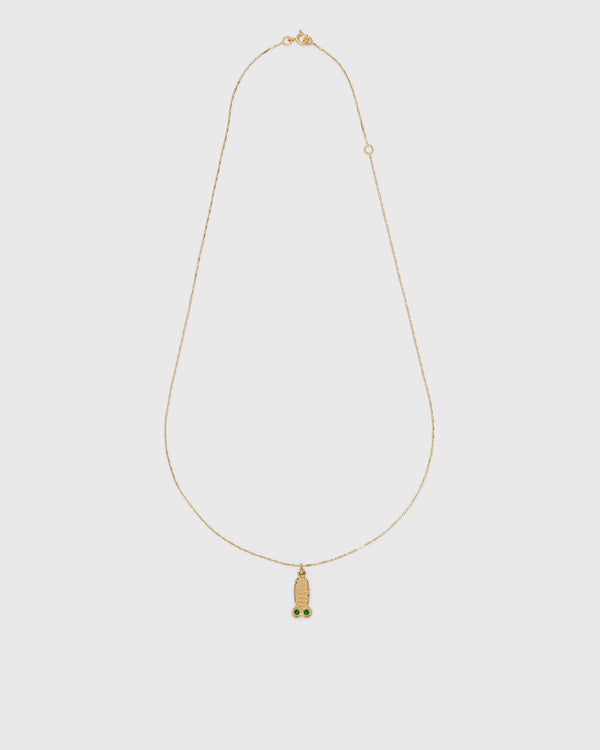 Lucy Folk Wasabi Wang Pendant - 9ct