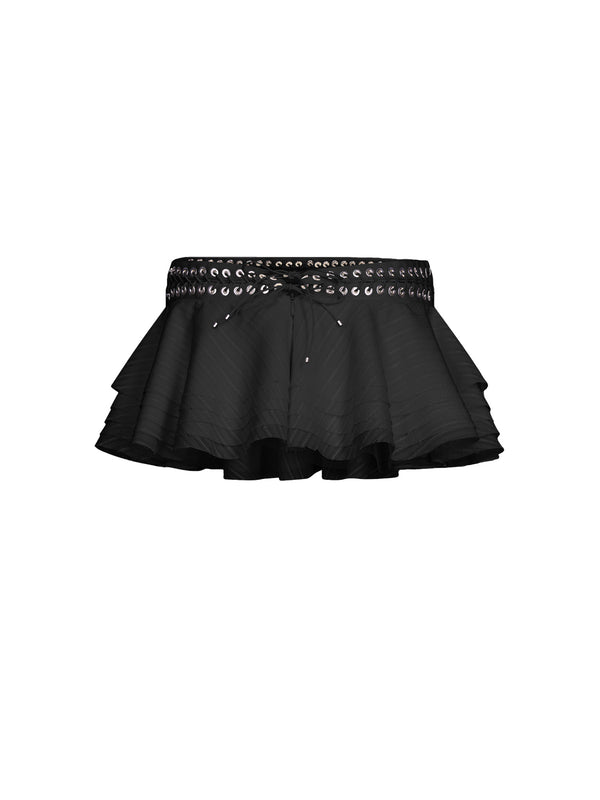 Ludovic De Saint Sernin Charlotte Micro Skirt In Cotton