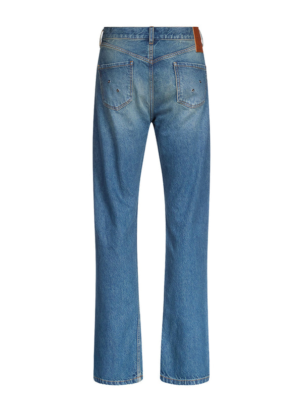 Ludovic De Saint Sernin Diamond Eyelet Jeans In Denim