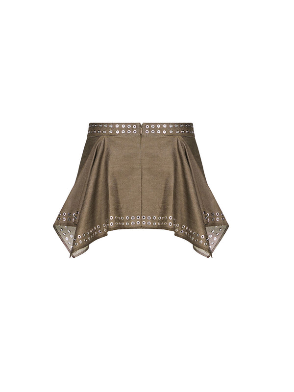 Ludovic De Saint Sernin Ice Skating Mini Skirt In Denim