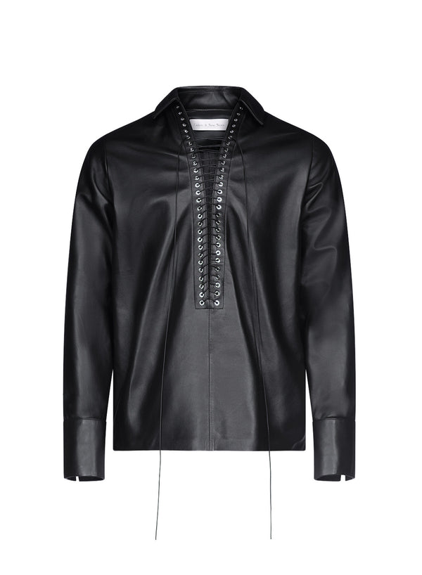 ludovic de saint sernin Alan Shirt in Leather