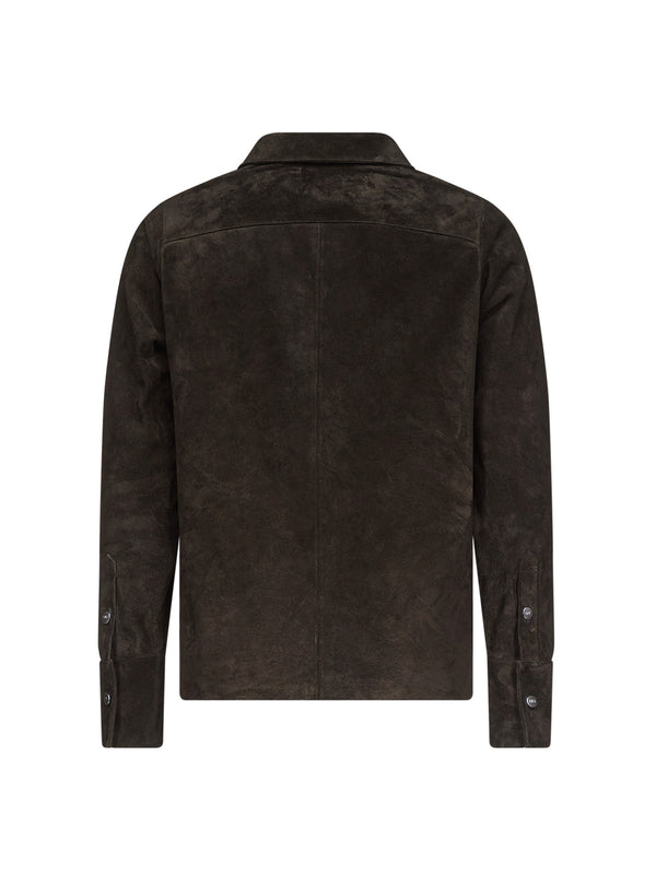 Ludovic De Saint Sernin Alan Shirt In Suede