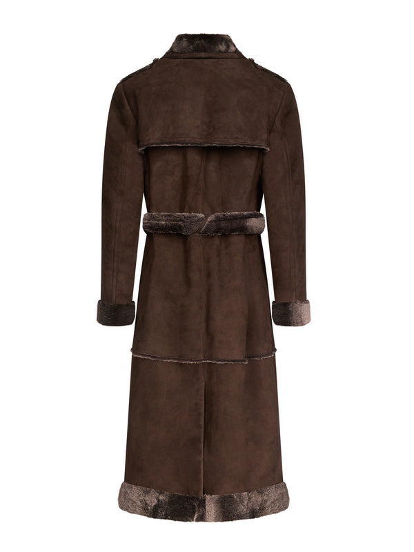 Ludovic De Saint Sernin Deborah Coat In Shearling