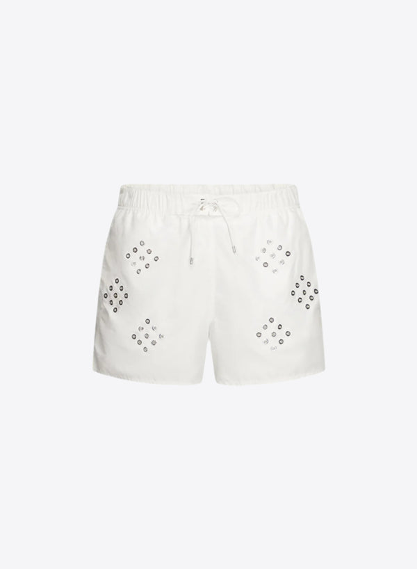 Ludovic De Saint Sernin Diamond Eyelet Swim Shorts