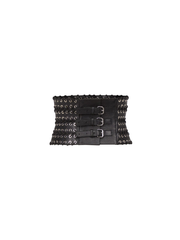 Ludovic De Saint Sernin Eyelet Belt In Leather