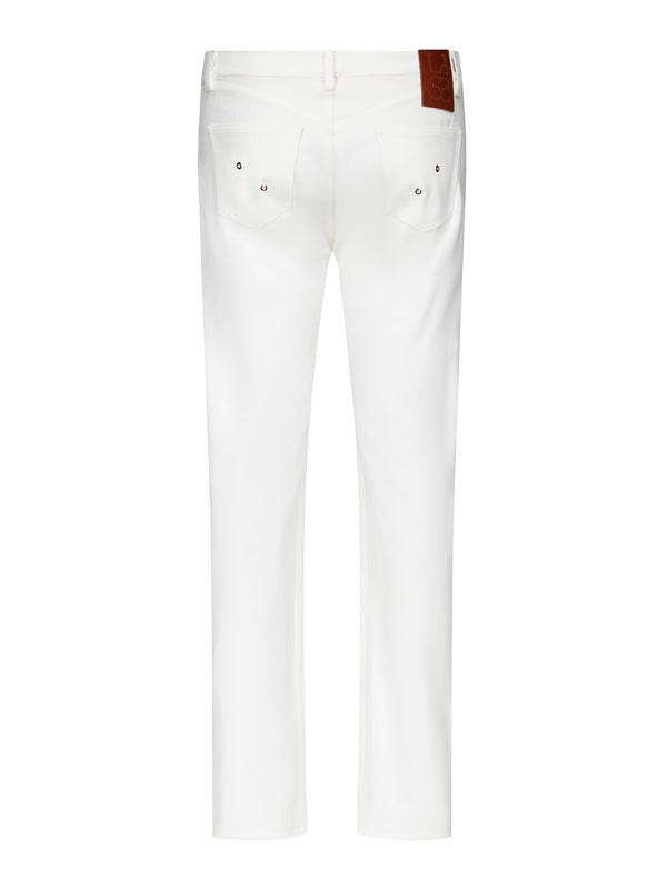 Ludovic De Saint Sernin Lace-Up Jeans In Denim