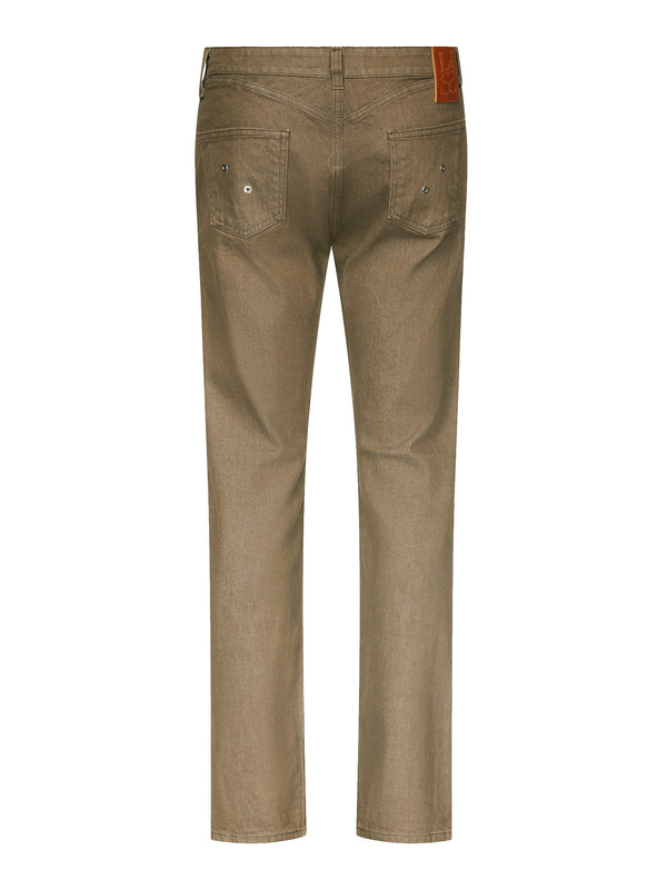 Ludovic De Saint Sernin Lace-Up Jeans In Denim