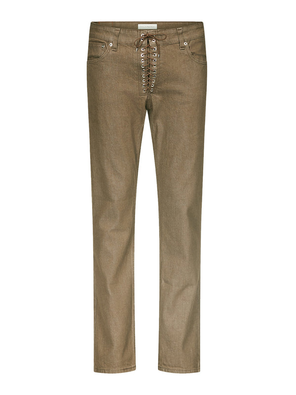 ludovic de saint sernin Lace-Up Jeans in Denim