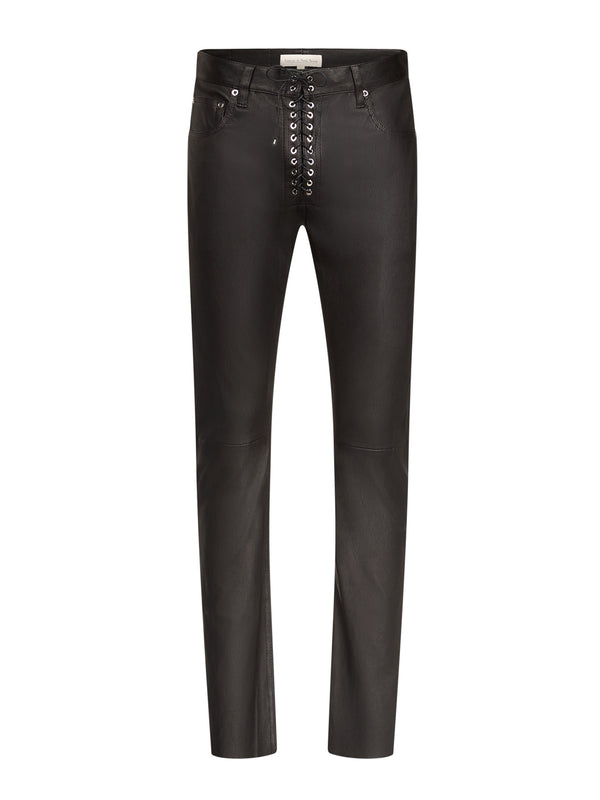 ludovic de saint sernin Lace-Up Pants in Leather