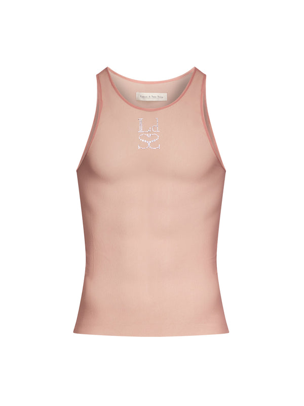 ludovic de saint sernin Mesh LdSS Crystal Tank Top