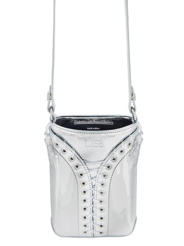Ludovic De Saint Sernin The Cleavage Crossbody Bag In Mirror Leather