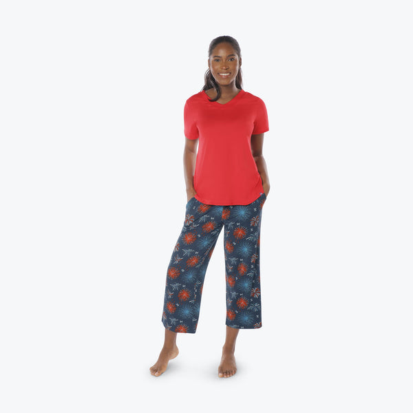 Lug Boomerang Relaxed Tee & Cropped Pants Set
