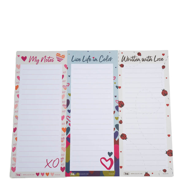 Lug Doodle Notepad 3pk - 4.5" X 11"