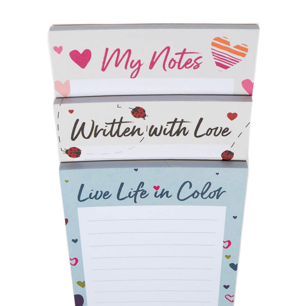 Lug Doodle Notepad 3pk - 4.5" X 11"