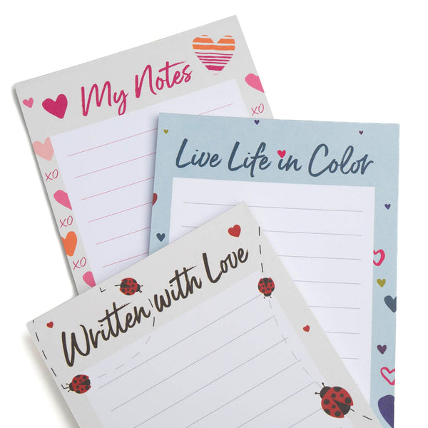 Lug Doodle Notepad 3pk - 4.5" X 11"