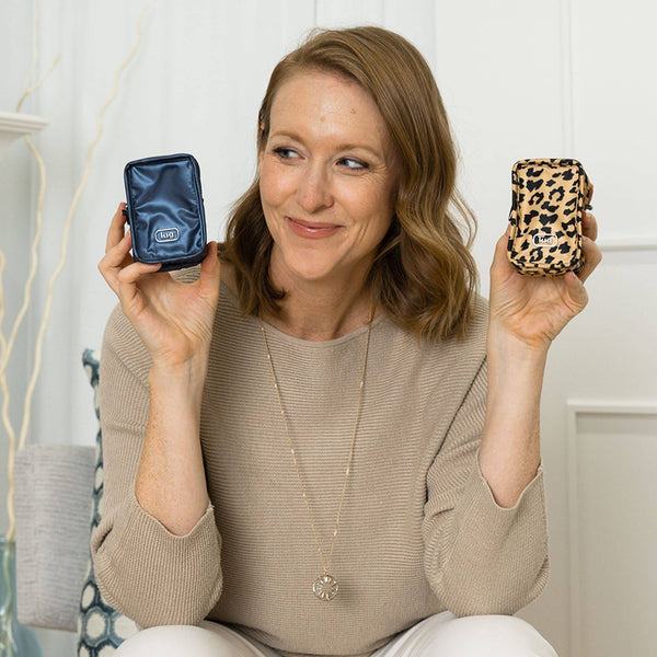 Lug Drizzle Mini Zip Storage Pouch - 2pc Set