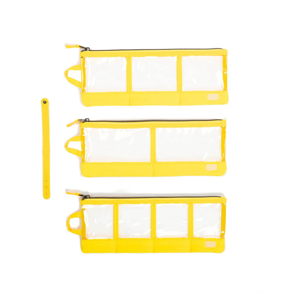 Lug Envelope 3pc Clearview Zip Organizers