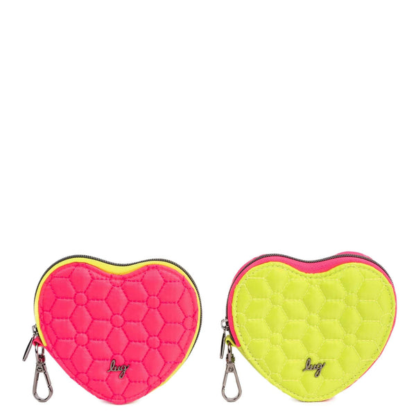 Lug Heart Pouch 2pc Set - Two-Tone