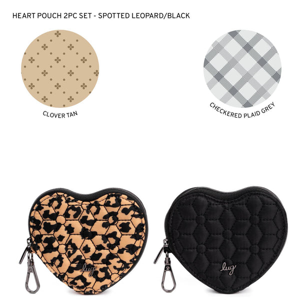 lug Heart Pouch 2pc Set
