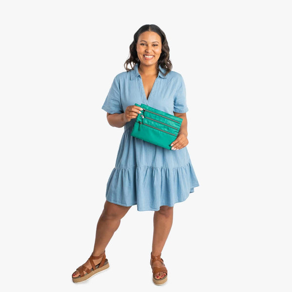 Lug Kickline Triple Zip Storage Pouch