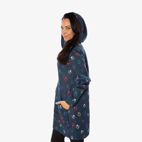 lug Peekaboo Sweater Fleece Tunic Hoodie