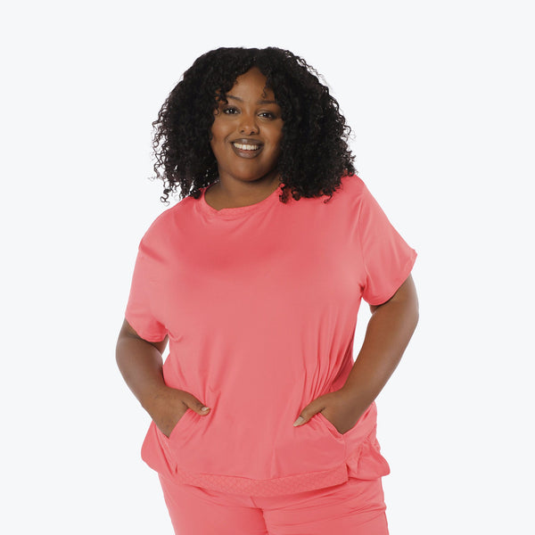 Lug Scoop Short Sleeve Top