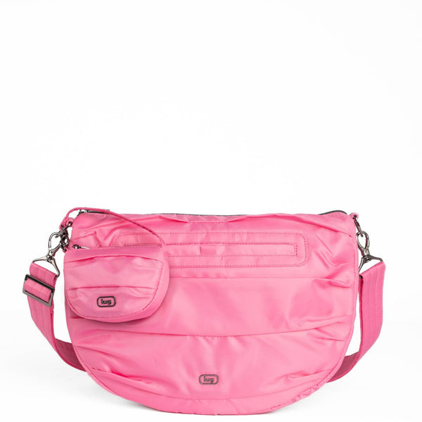 Lug Scuffle Pleated Crossbody Bag With Disco Pouch