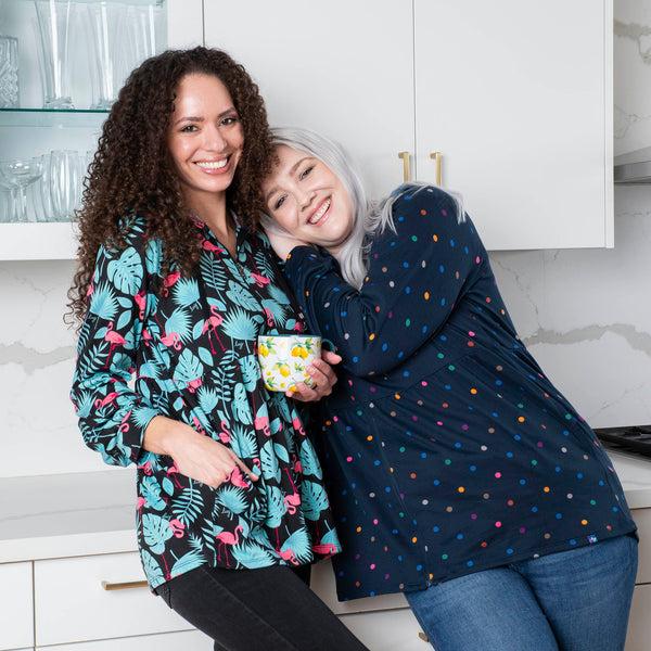 Lug Shimmy Brushed Jersey Zip Up