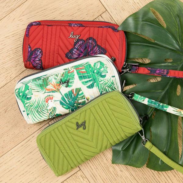 Lug Straddle Wristlet RFID Wallet