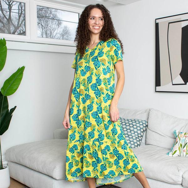 Lug Swing High Low Maxi Dress