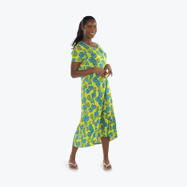 lug Swing High Low Maxi Dress