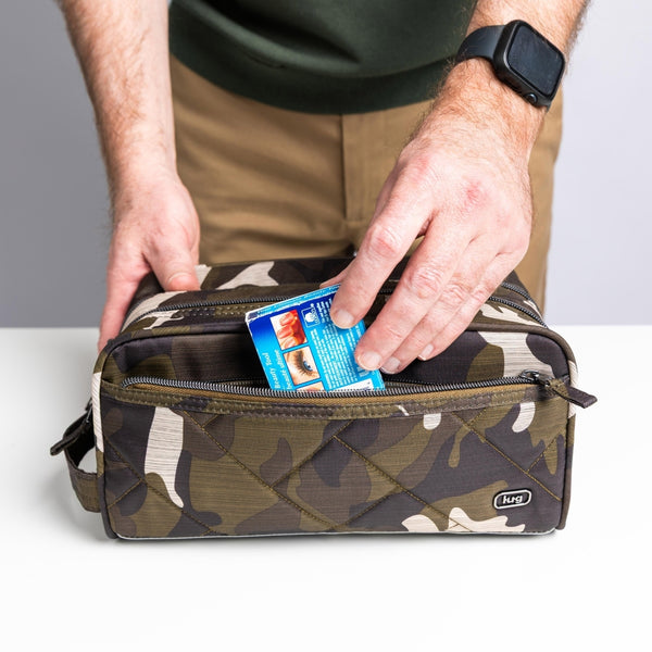 Lug Wheelbarrow Brushed Dopp Kit