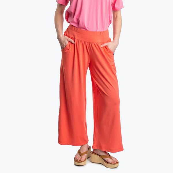 Lug Wiffle Cotton Jersey Cropped Pant