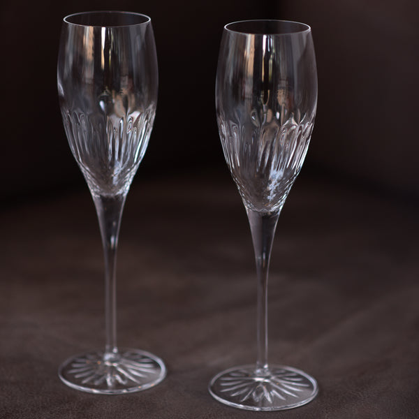 Luigi Bormioli Diamante 7.5oz Prosecco Flute Glasses (Set Of 4)