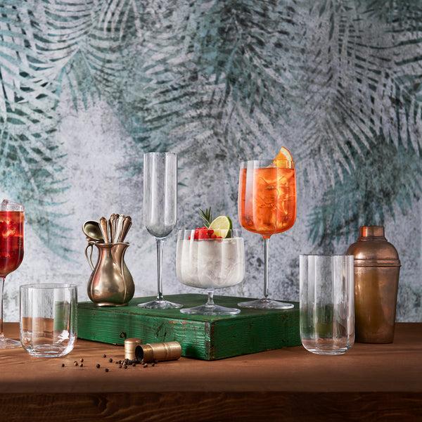 Luigi Bormioli Jazz 17oz Rum Cocktail Glasses (Set Of 4)