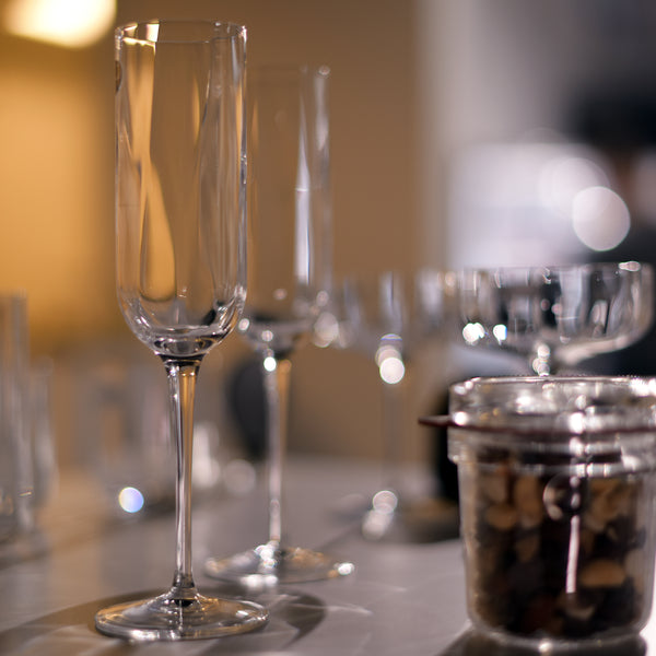 Luigi Bormioli Jazz 7oz Flute Glasses (Set Of 4)