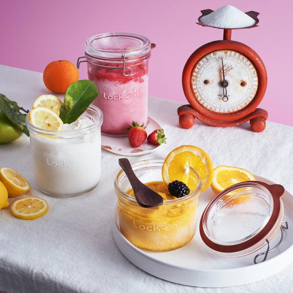 Luigi Bormioli Lock-Eat 3pc Frigo Jars Set