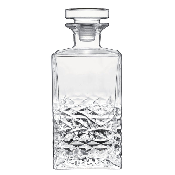 luigi bormioli Mixology 25.25oz Textures Spirits Decanter with Airtight Glass Stopper (1 Piece)