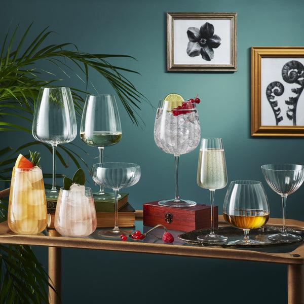 Luigi Bormioli Optica 10.25oz Champagne Coupe Glasses (Set Of 4)