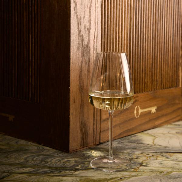 Luigi Bormioli Optica 18.5oz Chardonnay White Wine Glasses (Set Of 4)
