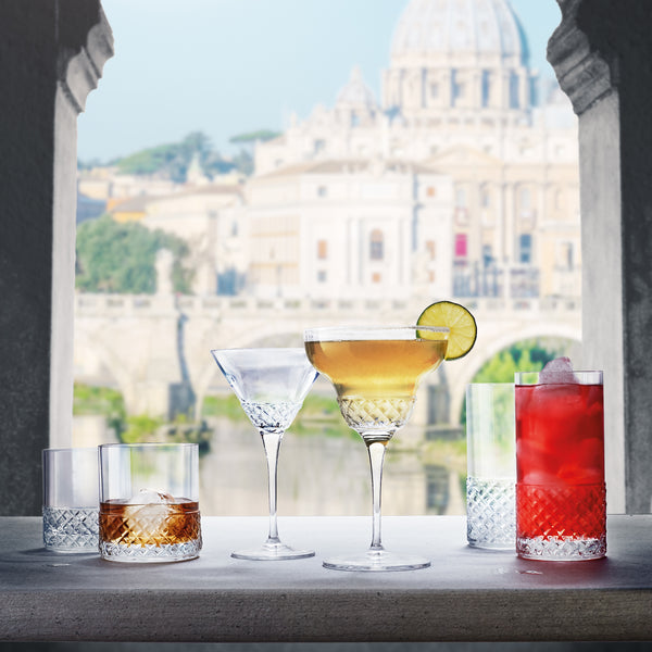 Luigi Bormioli Roma 1960 16.25oz Beverage Highball Glasses (Set Of 4)