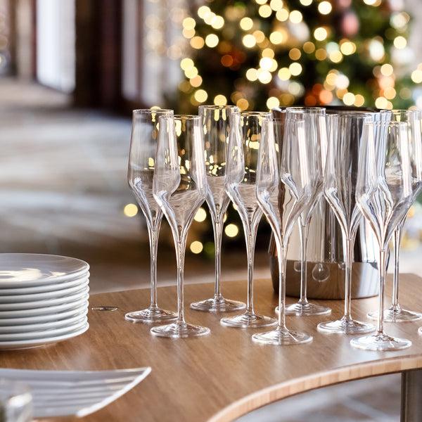 Luigi Bormioli Supremo 8oz Champagne Flute Glasses (Set Of 2)