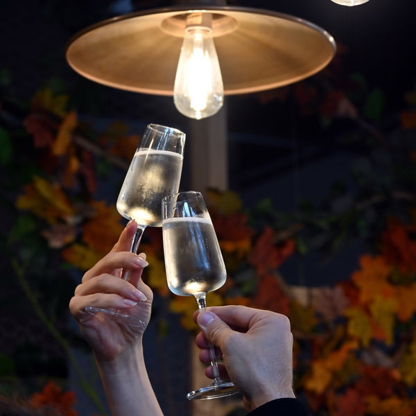 Luigi Bormioli Talismano 7oz Prosecco Flute Glasses (Set Of 4)