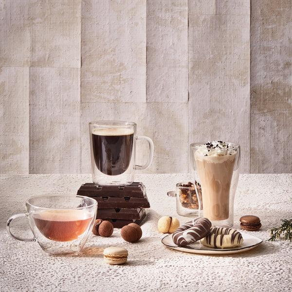 Luigi Bormioli Thermic Glass 13oz Cappuccino Double Wall Glasses (Set Of 2)