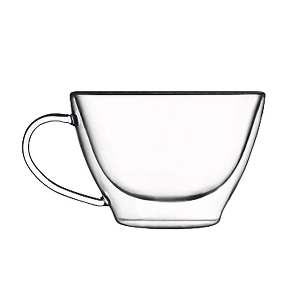 luigi bormioli Thermic Glass 13oz Cappuccino Double Wall Glasses (Set of 2)