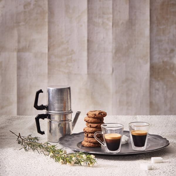 Luigi Bormioli Thermic Glass 3.5oz Espressino Double Wall Glasses (Set Of 2)