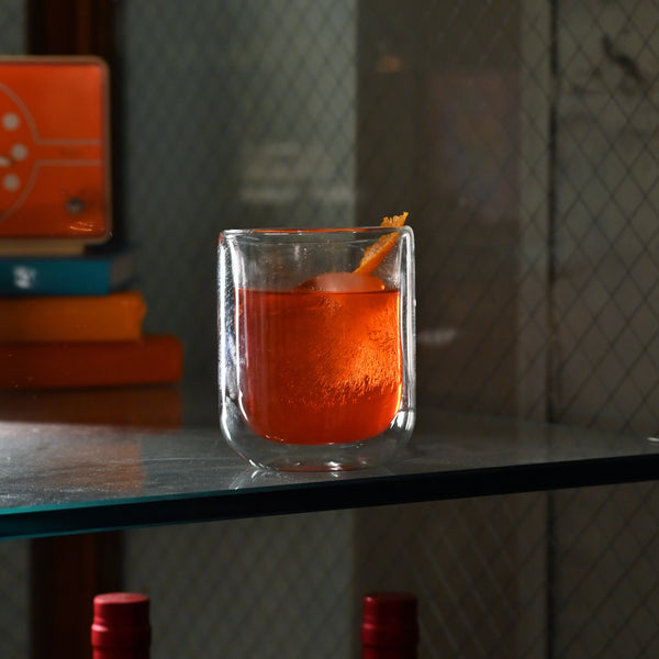 Luigi Bormioli Thermic Sublime 12.5oz Double Wall DOF Glasses (Set Of 2)