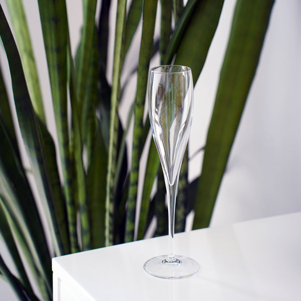 Luigi Bormioli Vinoteque 6oz Perlage Flute Glasses (Set Of 6)