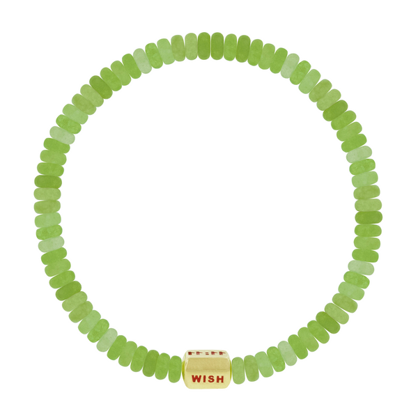 Luis Morais 11:11 Ingot On Chalcedony Bead Bracelet