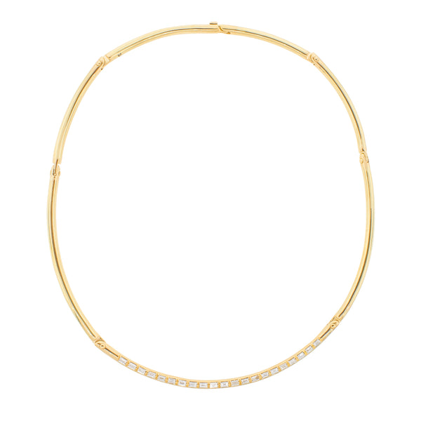 Luis Morais 18K Gold Carabiner Necklace With Diamonds